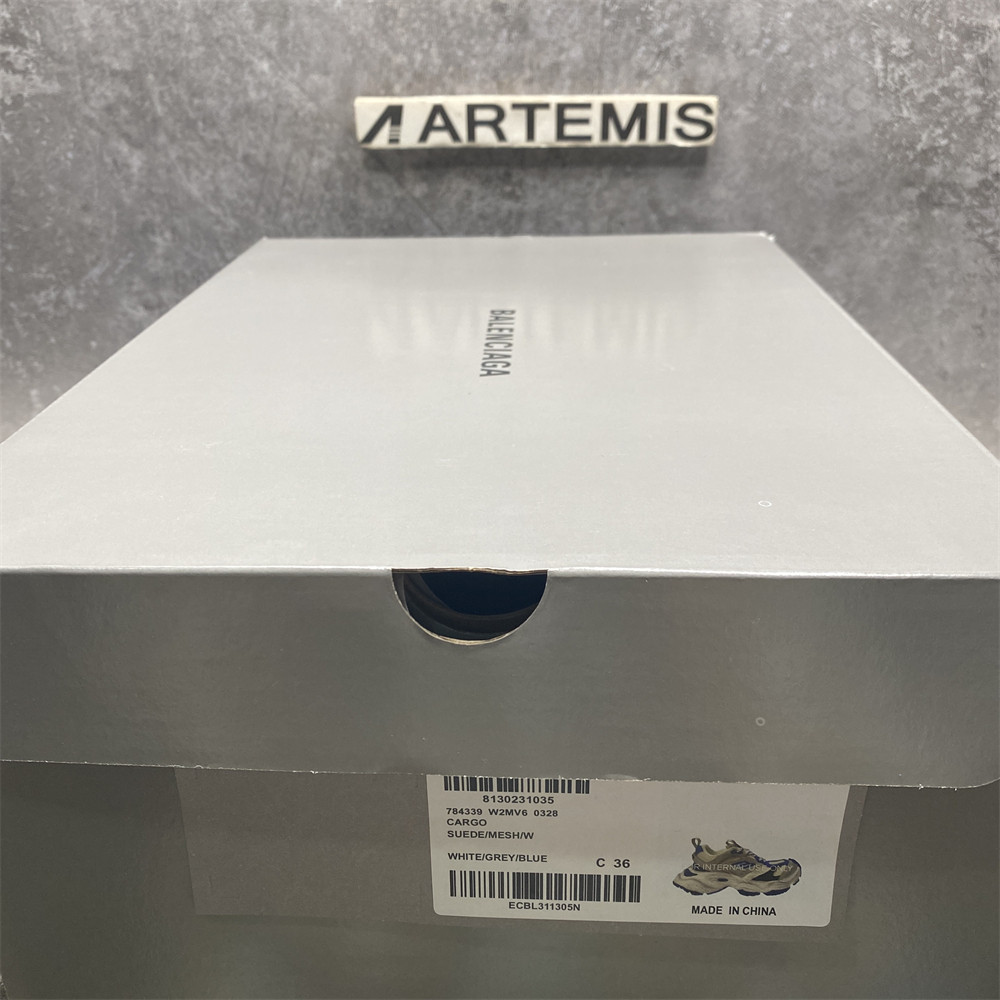 Balenciga Cargo White Grey Blue