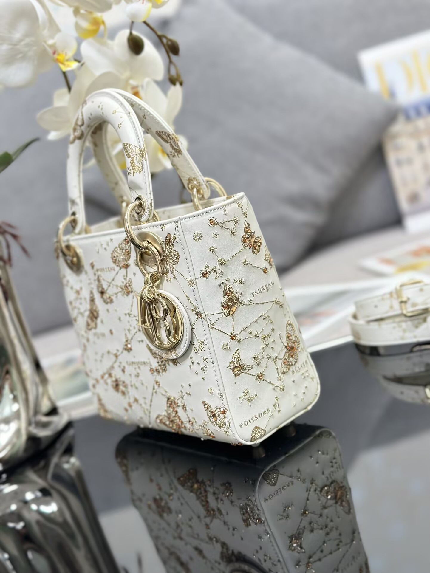 lady D*or bag 20 x 16.5 x 8cm (high-end version)