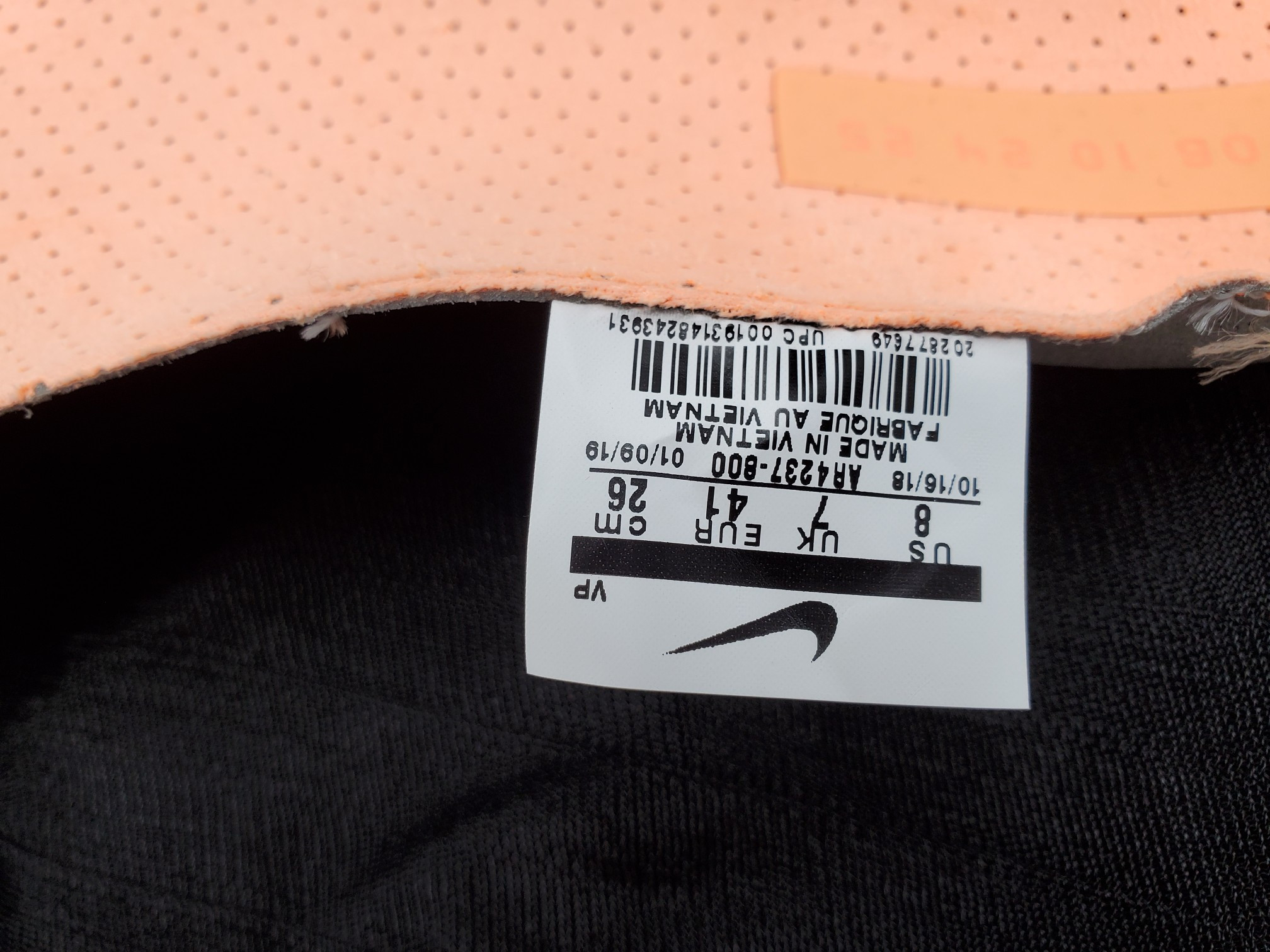 Air Fear Of God 1 Orange Pulse