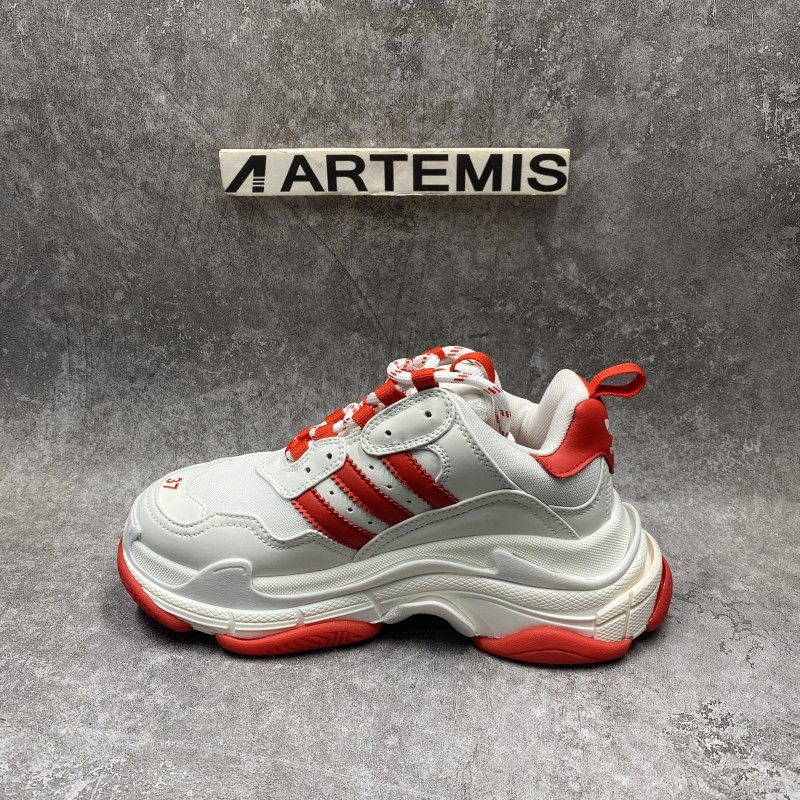 Balenciga x adida Triple S White Red