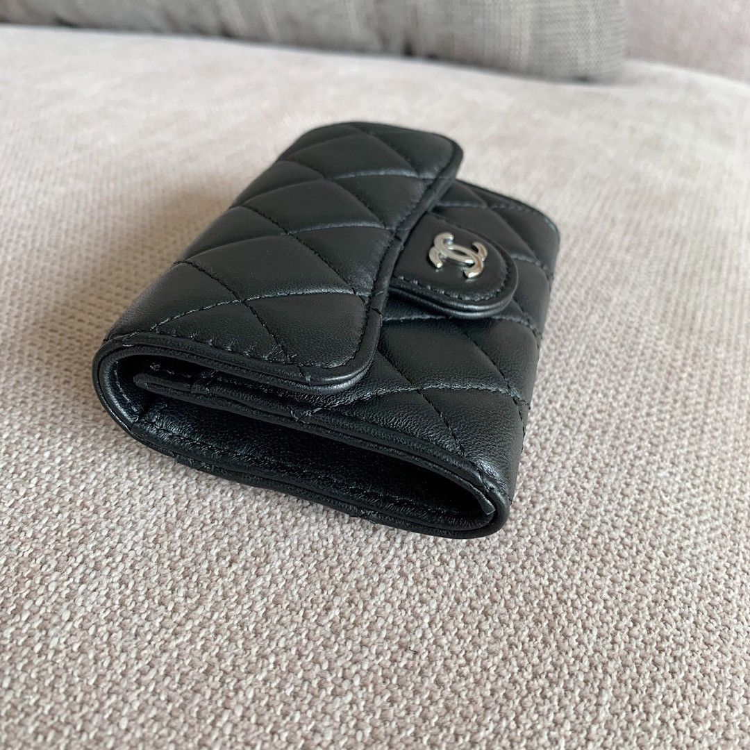 Ch*el cf classic flap coin purse card holder