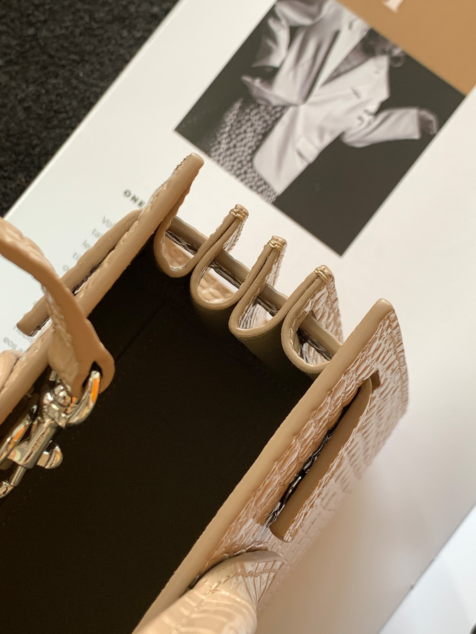 Y*L sac de jour in crocodile embossed leather - nano 22x18x10.5cm