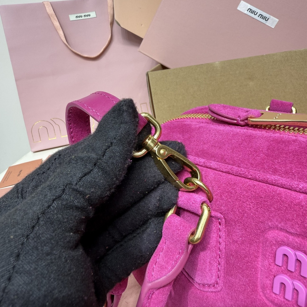 Miu Miu Arcadie suede bag 27x12x9cm